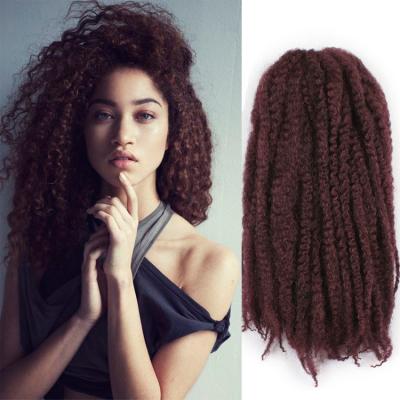 China UnionBeauty Ombre Heat Resistant Synthetic Afro Marley Curly Loose Bulk Twist Ombre Braiding Pre Twisted Synthetic Hair Extension For Crochet Braids for sale