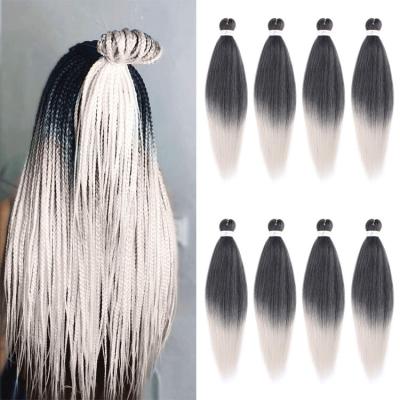 China Ez Braid UnionBeauty Wholesale Buy Prestretched Fiber Elephant Braids Ombre Synthetic Crochet Hair Extension Braiding Manufacturers Directly for sale