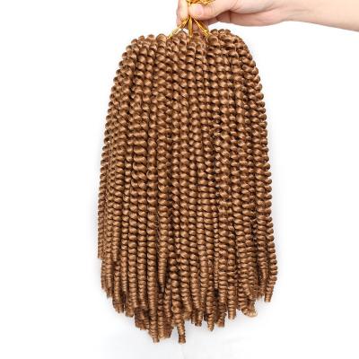 China UnionBeauty Ombre Non Rough Synthetic 18 Inch Spring Twist Crochet Braid Hair 22 Strand/bundle Hair Extension For Black Women for sale