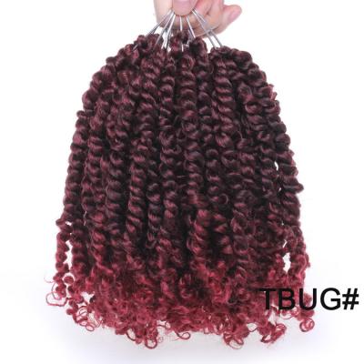 China UnionBeauty Heat Resistant Synthetic Hair Extension 8 10 Inch T27/613 Black Ombre Passion Twist Hair Wholesale For Woman for sale