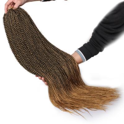 China unionbeauty box braids 30 inch straight customizable synthetic hair box braided extension box braids crochet hair for sale