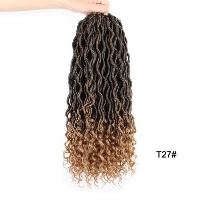 China Unionbeauty 20 Inch 1b30 Goddess Pre-looped Wavy Faux Locs for sale