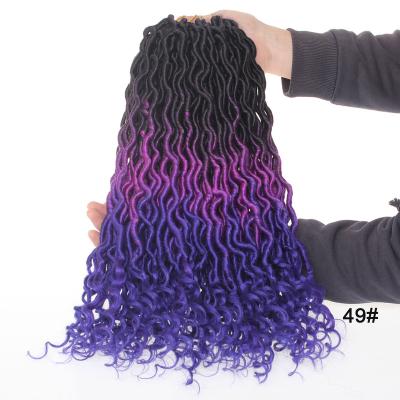 China Unionbeauty High Quality Super Soft Long Crochet Braid Hair Extension Goddess Locs Synthetic Curly Terminal Pre-tied for sale