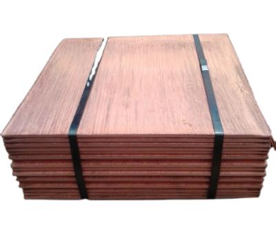 China High quality electrolytic copper plate 99.99% 914*914*12mm for sale