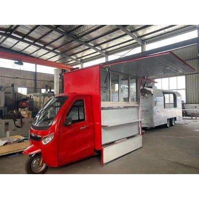 China Electric Vegetable Processing Plant Mobile Tricycle Tuk Tuk Piaggio Monkey Food Supply Truck For Ice Cream Cart Sale for sale