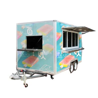 China Mobile Cannery Fast Food Truck Concession Food Trailer Waffle Carts Food Cart For Sale for sale