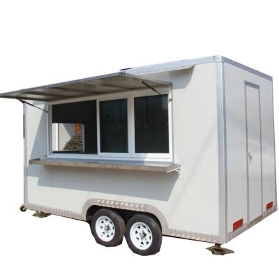 China Custom Mobile Cannery Food Trailer Entrance And Galvanized Sheet Waffle Snack Trailer Vending for sale