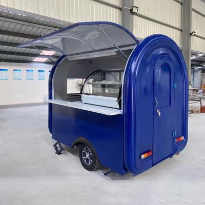 China Cannery Concession Mobile Around Ice Cream Food Trailer For Sale Hot Dog Cart for sale