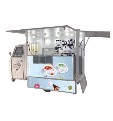 China Electric canner factory price tricycle food truck on sale cafe hot dog ice cream cart for sale