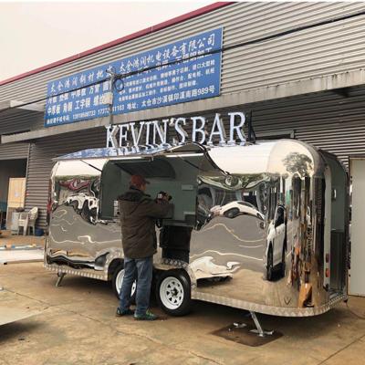 China Mobile vegetable processing plant airstream food trailer ice cream carts lunch street food truck for sale for sale