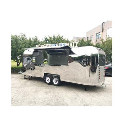 China American Cannery BBQ Airstream Food Truck For Sale With Kitchen Concession Electric Customized Food Cart Cooking Trailer Kiosk for sale