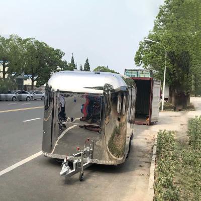 China Custom food trailer mobile vegetable processing plant air current fast food cart for sale for sale