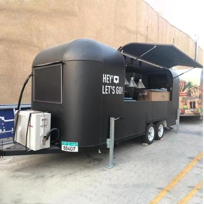 China Vegetable processing plant CE pizza fast food truck outdoor mobile coffee air stream food trailer for sale