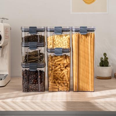 China Airtight Storage Container Airtight Box For Drawer Refrigerator Cabinet Organizers Cereal Storage Pasta Container for sale