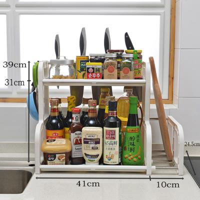 China Latest Viable Producing Kitchen Seasoning Rack And Multifunctional Storage Rack for sale