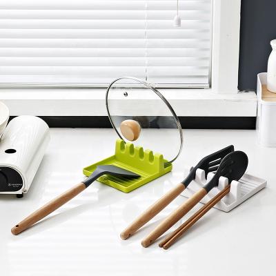 China Viable Taizhou Wholesaler Spoon Holders Kitchen Accessories Spoon Rest Pot Clips and Spoon Holder Utensil Rest for sale