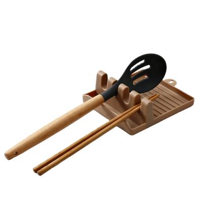 China Viable Heat Resistant Spoon Rest Clip Cover Pot Fork Utensil Kitchen Utensil Hanging Rack for sale