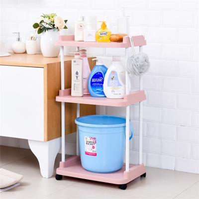 China 2021 viable top position type of household wash basin storage shelf for sale