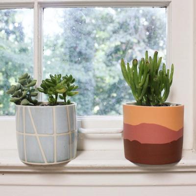 China Nordic popular modern style decorative planters indoor flower pots eco-friendly design for home decor for sale