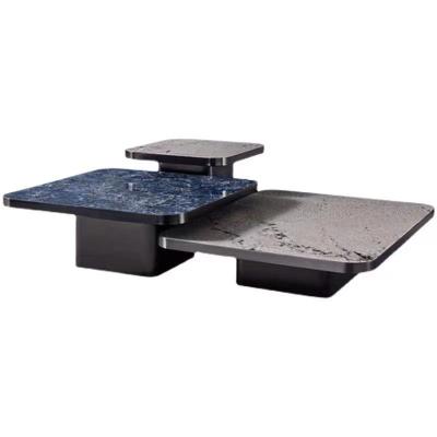 China Modern Contemporary long nesting marble coffee table nesting 3 table set nesting coffee table for sale