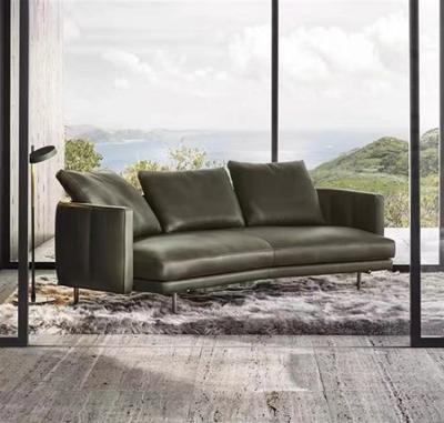 China Other Modern design luxury living room leather fabric sofa Italian design minottier style modern sofa set living room furniture for sale