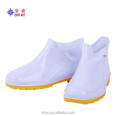 China Hot-selling classic factory high quality oil-proof PVC ankle rubber rain boots wholesale farm and labor safety for sale