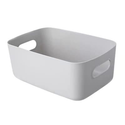 China Factory Price Folding Storage Baskets Gray Storage Basket Organizer Wholesale Storage for sale