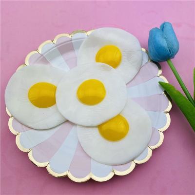 China TPR Novel Trick Making Solid Egg Dumpling Ball Fried Egg Funny Toy for sale