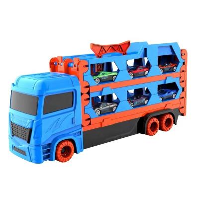 China Eco-friendly Material Super large deformation rail container car ejection alloy car model set for sale