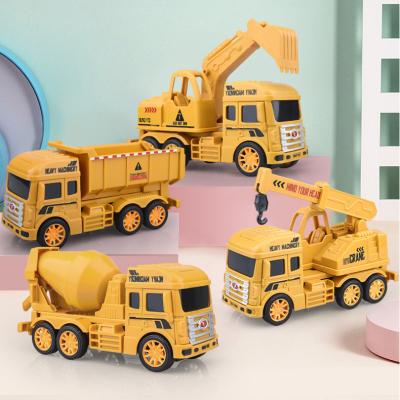 China Simulation Model Toy simulation model of inertia sliding engineering vehicle excavator mixer mud tanker crane for sale