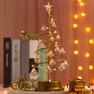 China Chirstmas Decor Christmas tree lamp crystal diamond bedroom night light for sale