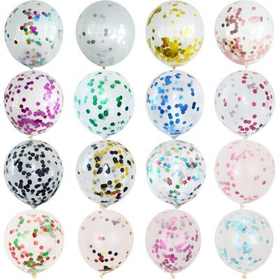 China Festival Decoration 12 inch Sequins Balloon Festival Wedding Decoration Advertisement Balloon for sale