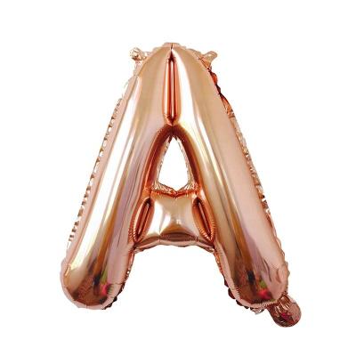 China Festival Decoration American version thin body 16 inch English letter balloon Birthday wedding room decorated aluminum film balloon for sale