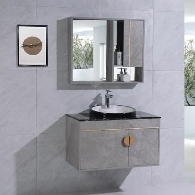 China Modern Bathroom cabinet combination bathroom Nordic modern light luxury wash basin cabinet bathroom for sale