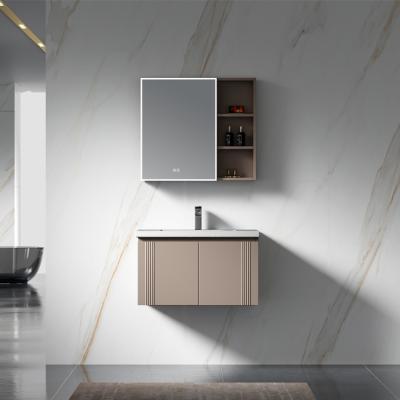 China Modern Modern Smart Home Bathroom Furniture Stainless Steel Bathroom Vanity Cabinets With Sink for sale