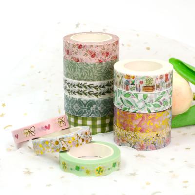 China 2021 Waterproof Manzawa Washi Custom Printing Tape Spring Design CMYK Washi Tape for sale