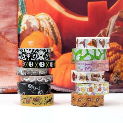 China Custom Waterproof Japanese Manzawa Halloween Washi Tape Masking Paper Adhesive Tape for sale