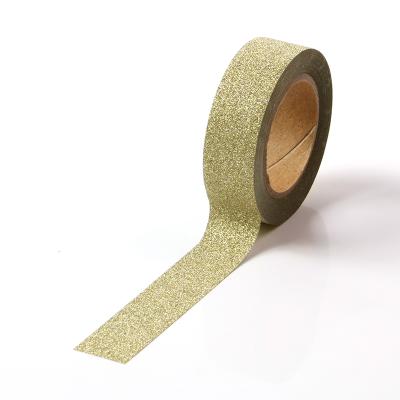 China Wholesale Gold Glitter Self Washy Waterproof Self Paper Tape for sale