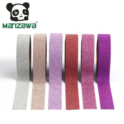 China Multicolor Glitter Self Wholesale Washi Paper Tape Tape Waterproof for sale