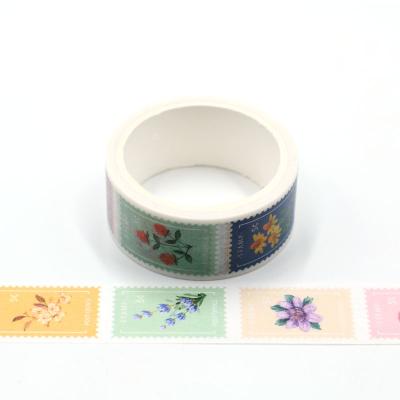 China Vintage Waterproof Postage Stamp Perforated Washi Tape for sale