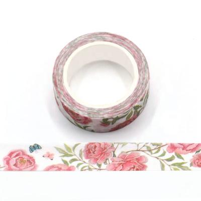 China Plants Butterfly Flowers Craft Waterproof Fantasy Movie Instant Washi Tape for sale