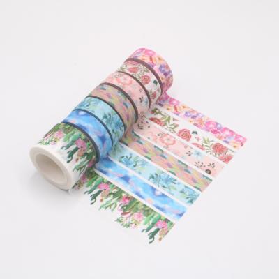 China Waterproof Wholesale Custom Print Laminated Washi Tape for sale