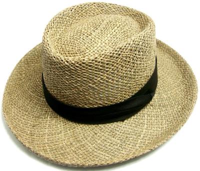 China Character China Factory Unisex Natural Grass Player Straw Hats for sale