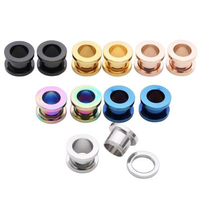 China FASHIONABLE NUORO 2-30mm Flesh Tunnels Plugs Spiral Stretchers Ear Expander Jewelry For Women Men Stainless Steel Ear Plugs Tunnel Piercing for sale