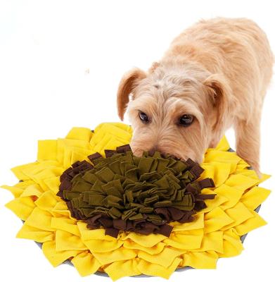 China Stocked Dog Nose Mat Feeding Sunflower , Pet Feeding Nose Mat For Dogs for sale