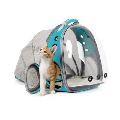 China Breathable Expandable Capsule Bubble Space Carrier Cat Backpack Transparent Clear Pet Carrier For Small Dog Pet Carrying Increasing Travel B for sale