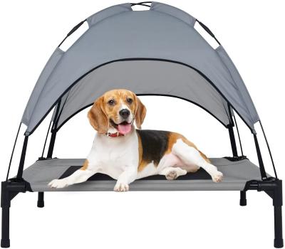 China Travel Pet Supplies Outdoor Elevated Dog Bed Dog Bed Canopy For Medium Size for sale