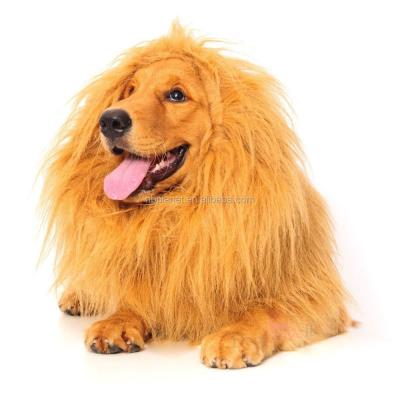 China Realistic And Funny Dog Lion Mane Hat Factory Stocked Festival Party Hair Hot Sale For Dog Costumes for sale