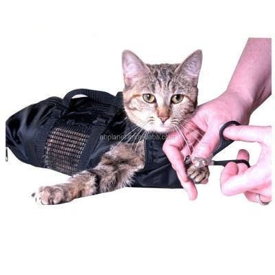 China Cat Grooming Bag Restraint Cats Nail Clipping Grooming Stocked Cleaning Bag for sale