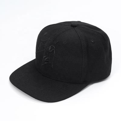 China Pure Webbing Embroidery Spider Street FMG Wool Baseball Cap Snapback Hat for sale